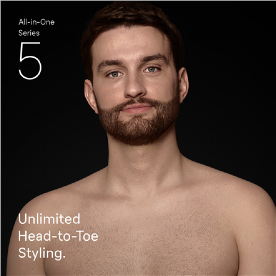 Braun 7-in-1 Grooming Kit | All-in-One Kit Series 5 AIO5520 | Cordless | Number of length steps 14 | Black