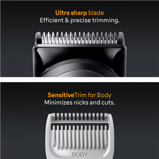 Braun 7-in-1 Grooming Kit | All-in-One Kit Series 5 AIO5520 | Cordless | Number of length steps 14 | Black