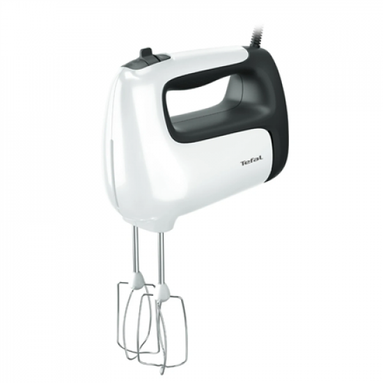 TEFAL | Hand mixer | HT460138 Prep'Mix | 500 W | Hand Mixer | Number of speeds 5 | Turbo mode | White/Grey