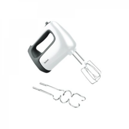 TEFAL | Hand mixer | HT460138 Prep'Mix | 500 W | Hand Mixer | Number of speeds 5 | Turbo mode | White/Grey