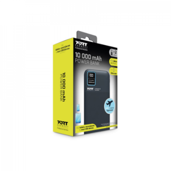 PORT CONNECT | External USB-C battery | 10000 mAh | Blue