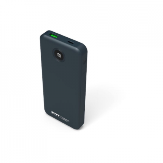PORT CONNECT External battery 2 X USB-C PD | 10000 mAh | Blue
