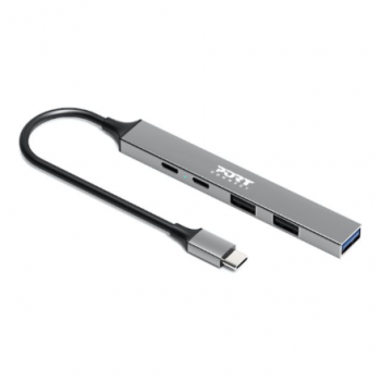 PORT CONNECT | USB-C Hub with 4 USB ports, 1X USB-C, 100W