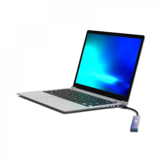 PORT CONNECT | USB-C Hub with 4 USB ports, 1X USB-C, 100W