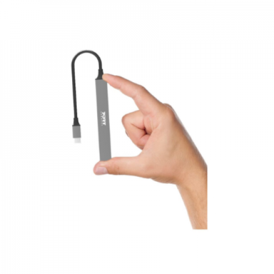 PORT CONNECT | USB-C Hub with 4 USB ports, 1X USB-C, 100W