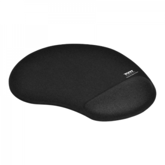 PORT CONNECT | Ergonomic Mouse Pad | 200 x 230 x 20 mm | Black