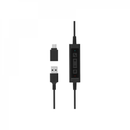 PORT CONNECT | Stereo USB Headphone PRO ON'R 300 | Wired | On-ear | Noise canceling | Black