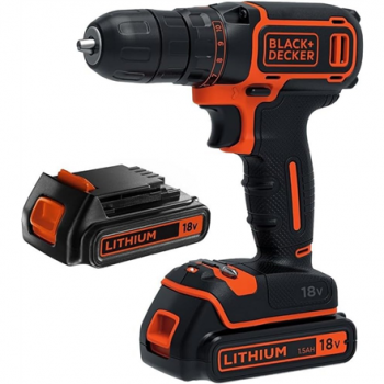 BLACK & DECKER Cordless Drill | BDCDC18B-QW | 18 V | 2x 1.5 Ah | Li-Ion