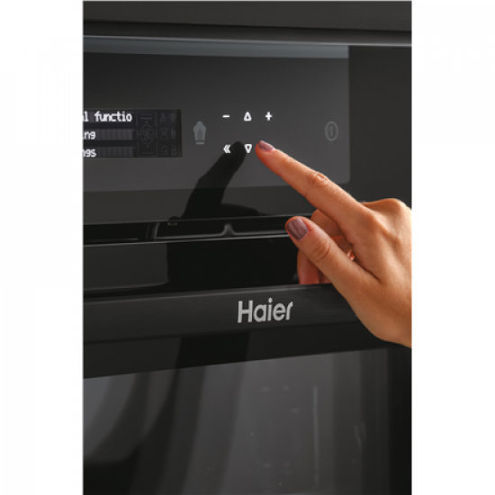 Haier Oven | HWO60SM2B9BH | 70 L | Electric | Pyrolytic/Hydrolytic | Touch | Height 59.5 cm | Width 59.5 cm | Black