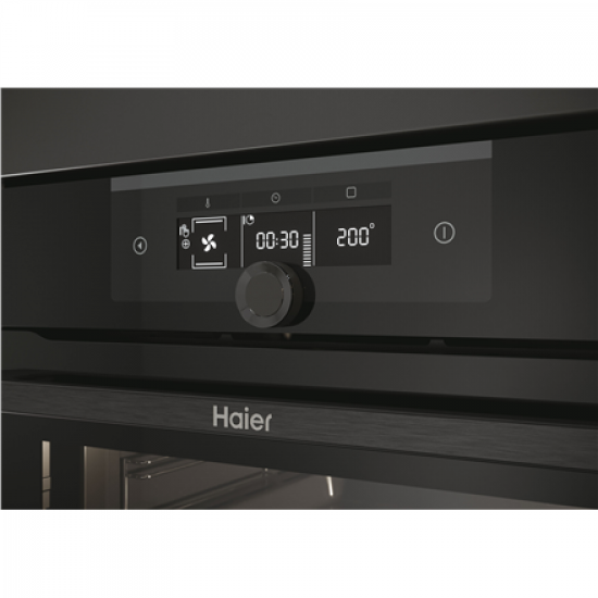 Haier Oven | HWO60SM2F3BH | 70 L | Electric | Hydrolytic | Electronic | Height 59.5 cm | Width 59.5 cm | Black