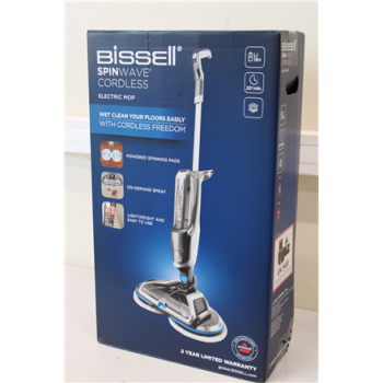 SALE OUT. Bissell Mop | SpinWave | Cordless operating | Washing function | Blue/Titanium | 18 V | DAMAGED PACKAGING