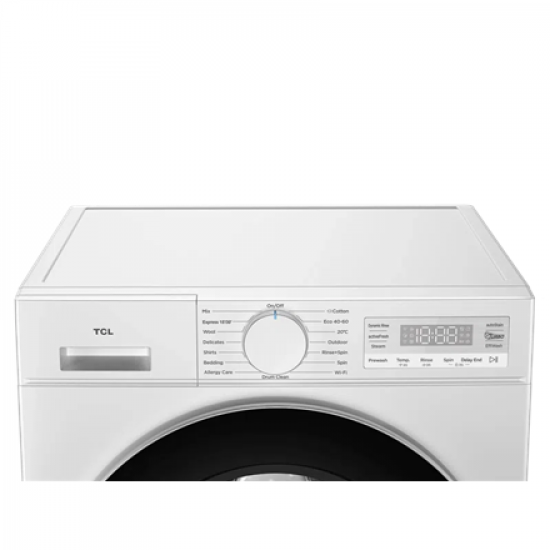 TCL FF0844WA0 Washing machine, A-20%, Front loading, Washing capacity 8 kg, 1400 RPM, Depth 52 cm, White | TCL