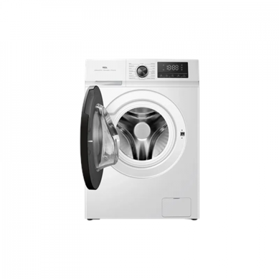 TCL Washing machine | FF1024WA2 | Energy efficiency class A-10% | Front loading | Washing capacity 10 kg | 1400 RPM | Depth 61 cm | Width 59.5 cm | Display | LED | Steam function | White