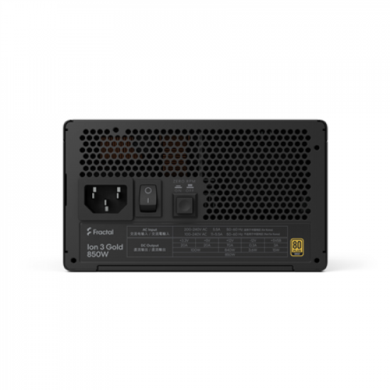 Fractal Design Power Supply, Black | Ion 3 Gold | 850 W