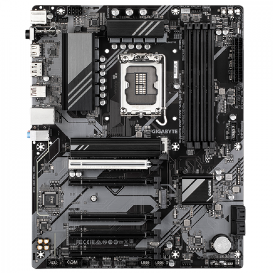 Gigabyte B760 DS3H WF6E GEN5 | Processor family Intel | Processor socket LGA1700 | DDR5 | Supported hard disk drive interfaces M.2, SATA | Number of SATA connectors 4