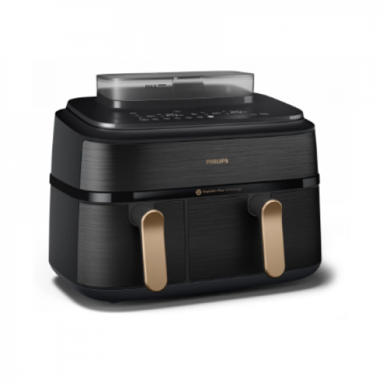 Philips Dual Steam Air Fryer | NA552/00 5000 Series | Power 2750 W | Capacity 9 L | RapidAir Plus | Black