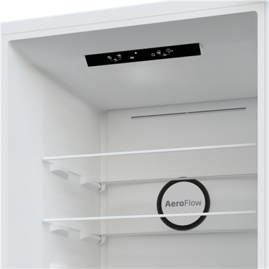 BEKO Refrigerator | B3RCNA344HW1 | Energy efficiency class E | Free standing | Combi | Height 179.6 cm | No Frost system | Fridge net capacity 209 L | Freezer net capacity 92 L | Display | 37 dB | White