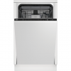 BEKO Dishwasher | DIS46120 | Built-in | Width 45 cm | Number of place settings 11 | Number of programs 6 | Energy efficiency class E | Display | White