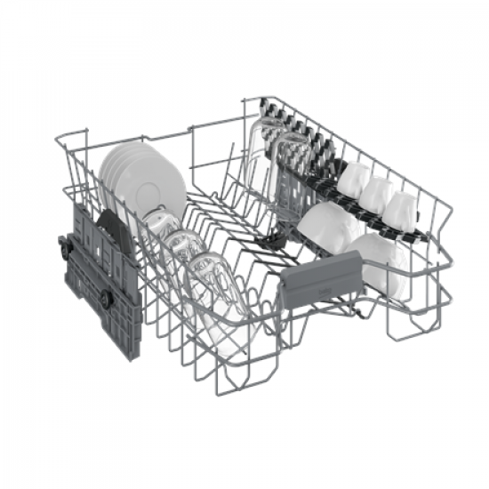 BEKO Dishwasher | DIS46120 | Built-in | Width 45 cm | Number of place settings 11 | Number of programs 6 | Energy efficiency class E | Display | White