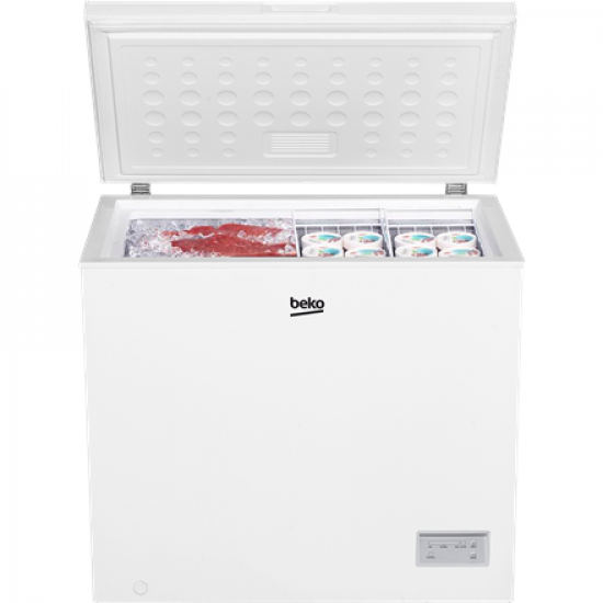 BEKO Freezer | CF200EWN | Energy efficiency class E | Chest | Free standing | Height 84.5 cm | Total net capacity 198 L | White