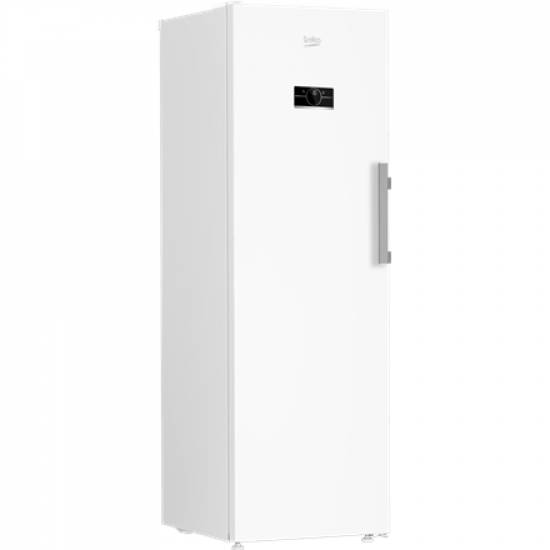 BEKO Freezer | B5RMFNE314W | Energy efficiency class E | Upright | Free standing | Height 186.5 cm | Total net capacity 286 L | No Frost system | Display | White