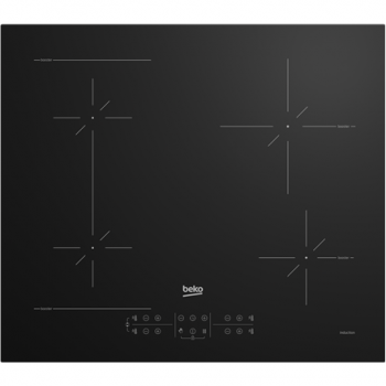 BEKO Hob | HII64200SFMT | Induction | Number of burners/cooking zones 4 | Touch | Timer | Black