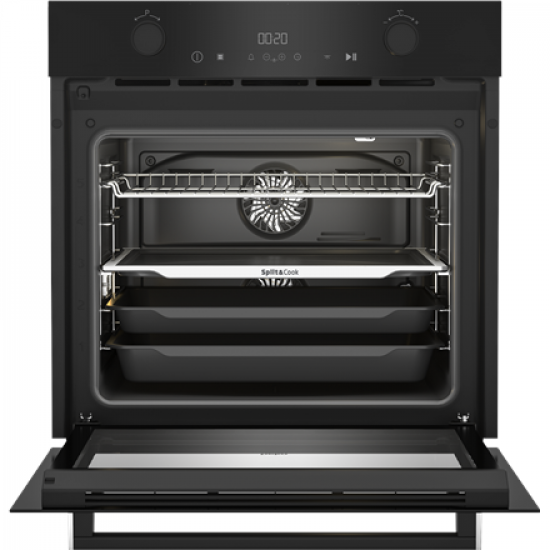 BEKO Oven | BBVM17400B | 72 L | Electric | Hydrolytic | Electronic | Steam function | Height 59.5 cm | Width 59.4 cm | Black