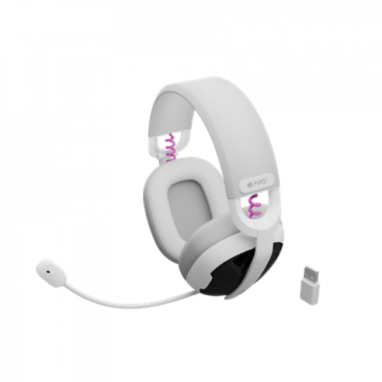 Genesis Gaming Headset | Fury Fukiya F6 | Bluetooth | Over-Ear | Microphone | Wireless | White