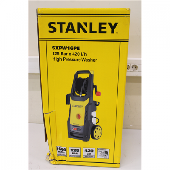 SALE OUT. Stanley Pressure Washer 1600 W | 125 bar | 420 l/h | DAMAGED PACKAGING
