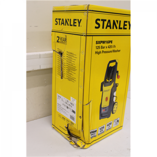 SALE OUT. Stanley Pressure Washer 1600 W | 125 bar | 420 l/h | DAMAGED PACKAGING