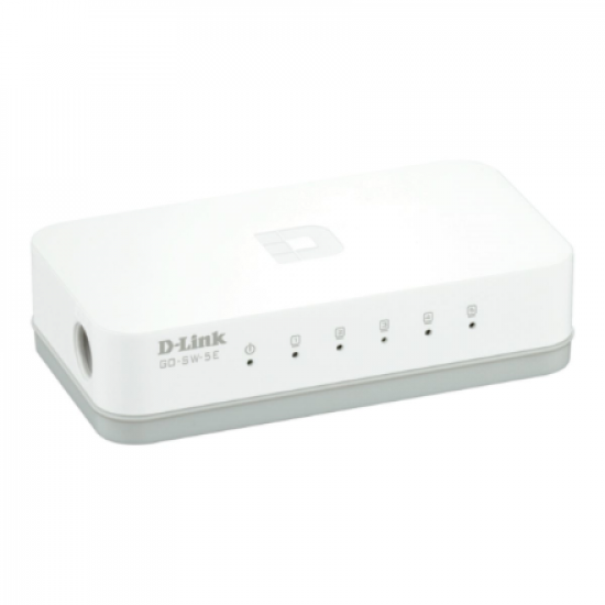 D-Link | 5-Port Fast Ethernet Easy Desktop Switch | GO-SW-5E/E