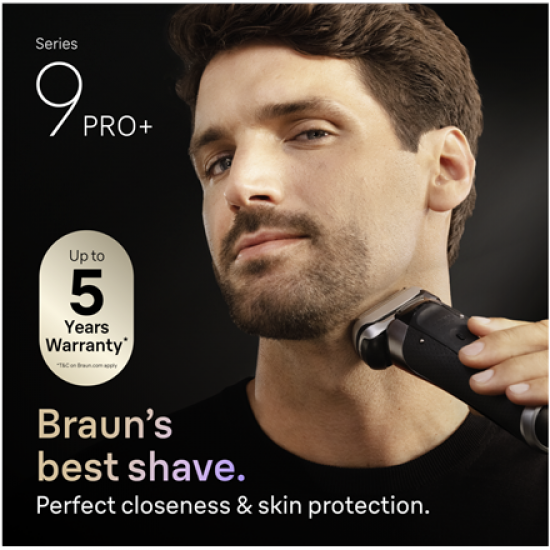 Braun 9600s Series 9 PRO+ Shaver, Black | Braun