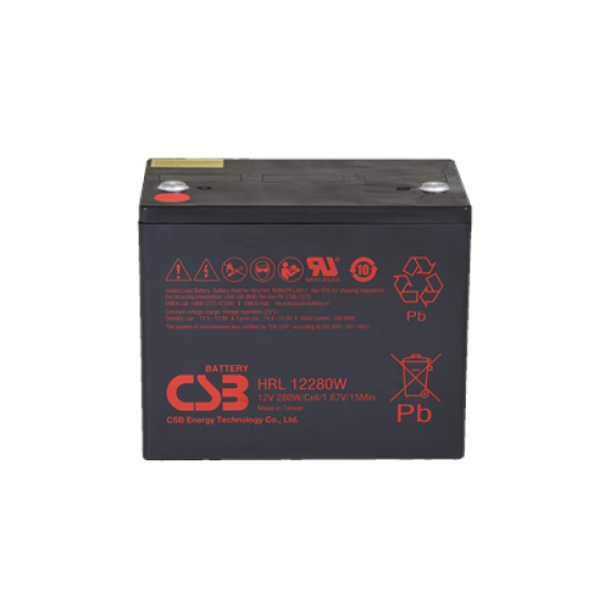 CSB Battery Battery 12V 6Ah 25W Pb F2 | HRL1225W