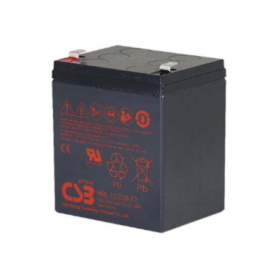 CSB Battery Battery 12V 6Ah 25W Pb F2 | HRL1225W