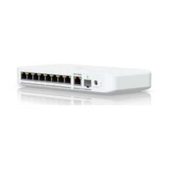Ubiquiti Flexible, 8-port 2.5 GbE PoE++ switch with a 10 GbE RJ45/SFP+ combination uplink port | USW-Flex-2.5G-8-PoE | Managed | Wall-mountable/Desktop