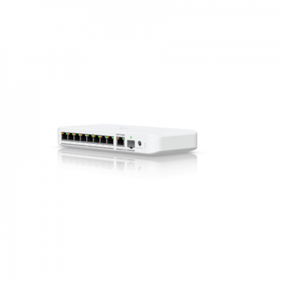 Ubiquiti Flexible, 8-port 2.5 GbE PoE++ switch with a 10 GbE RJ45/SFP+ combination uplink port | USW-Flex-2.5G-8-PoE | Managed | Wall-mountable/Desktop