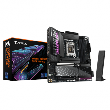 Gigabyte B860M AORUS ELITE WIFI6E | Processor family Intel | Processor socket LGA1851 | DDR5 | Supported hard disk drive interfaces SATA, M.2 | Number of SATA connectors 4