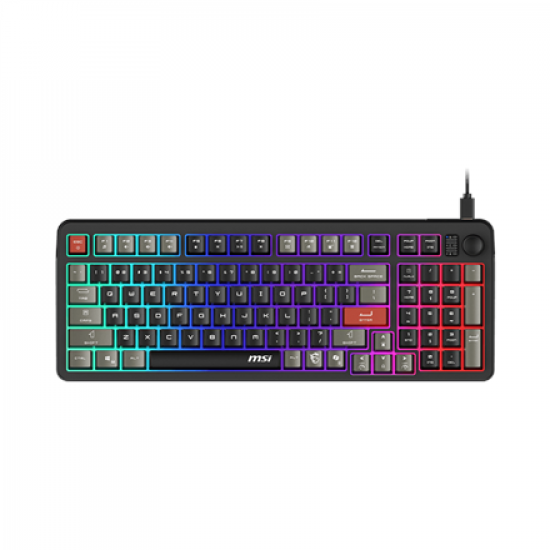 MSI FORGE GK110 US | Gaming keyboard | Wired | US | Black | USB 2.0 | Membrane