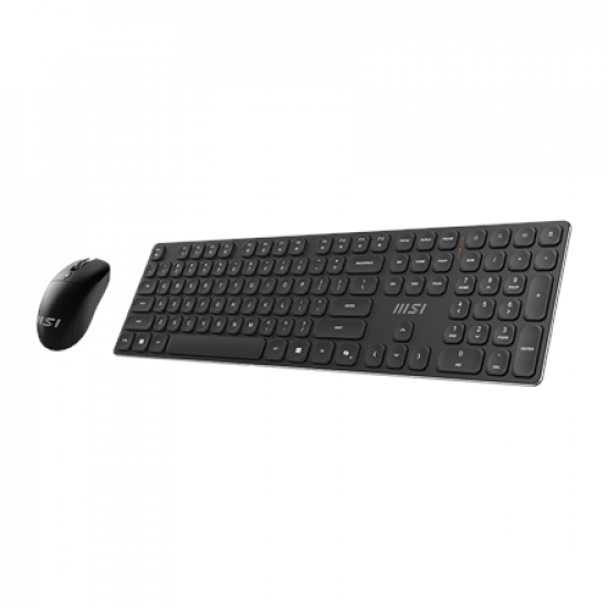 MSI FORGE K210 WIRELESS COMBO | Keyboard and Mouse Set | Wireless | Mouse included | US | Black | Scissor