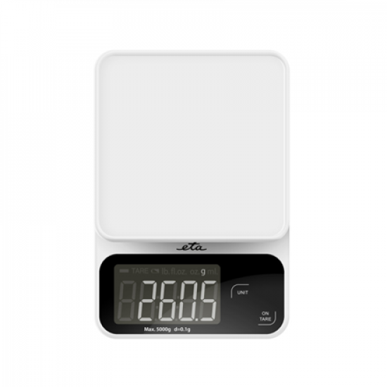 ETA Kitchen Scale | Popi 677090000 | Maximum weight (capacity) 5 kg | Graduation 1 g | Display type LCD | White