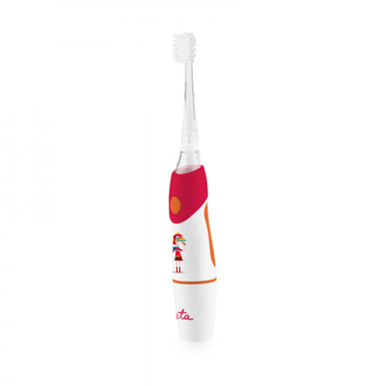 ETA Toothbrush | Sonetic ETA071090030 | Battery operated | For kids | Number of brush heads included 2 | Number of teeth brushing modes 1 | Red/White