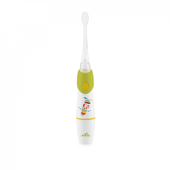 ETA Toothbrush | Sonetic ETA071090040 | Battery operated | For kids | Number of brush heads included 2 | Number of teeth brushing modes 1 | Green/White