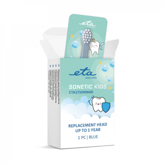 ETA Sonetic Kids 171090600 | Heads | For kids | Number of brush heads included 1 | Blue