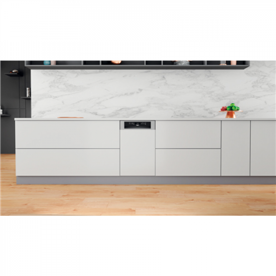 Whirlpool Dishwasher | WSBO 3O34 PF X | Built-in | Width 45 cm | Number of place settings 10 | Number of programs 8 | Energy efficiency class D | Display | Stainless steel