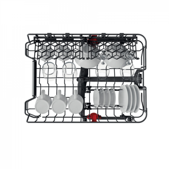 Whirlpool Dishwasher | WSBO 3O34 PF X | Built-in | Width 45 cm | Number of place settings 10 | Number of programs 8 | Energy efficiency class D | Display | Stainless steel