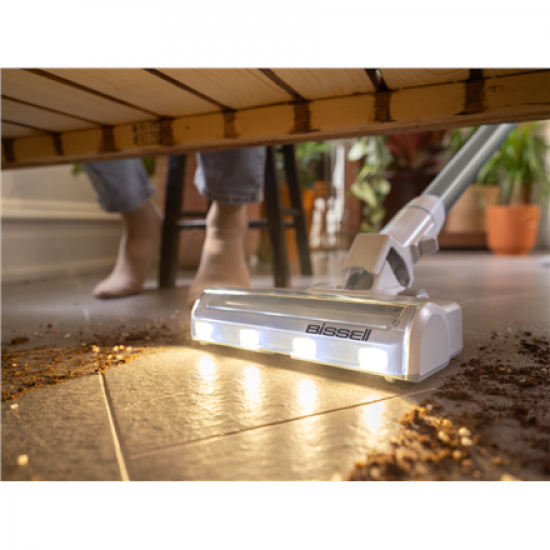 Bissell Stick Vacuum | PowerClean | Cordless operating | 200 W | Operating time (max) 40 min | Warm White/Gray/Sparkling Silver