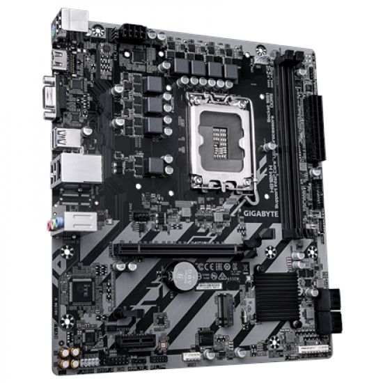 Gigabyte H810M H | Processor family Intel | Processor socket LGA1851 | DDR5 | Supported hard disk drive interfaces SATA, M.2 | Number of SATA connectors 4