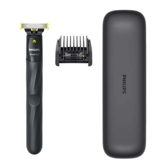 Philips | Shaver | OneBlade QP1424/65 | Operating time (max) 30 min | Wet & Dry | NiMH | Charcoal Grey