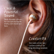 Marley Wired Earbuds | Smile Jamaica | Built-in microphone | USB Type-C | Copper