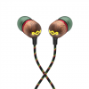 Marley Wired Earbuds | Smile Jamaica | Built-in microphone | USB Type-C | Rasta